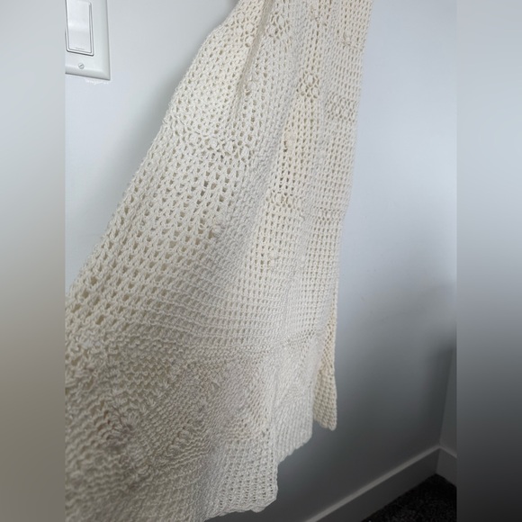 Stunning Vintage Cotton Crochet Midi Dress - Picture 15 of 16